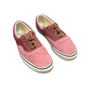 Vans Men’s Era Deboss Checkerboard Rose suede dual toned 10